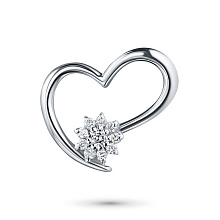 Подвеска из белого золота с бриллиантами