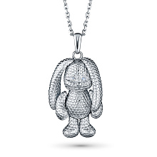 Подвеска из серебра с бриллиантами