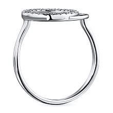 Кольцо из серебра c бриллиантами