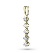 Подвеска из желтого золота c бриллиантами