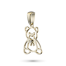 Подвеска из желтого золота с бриллиантом