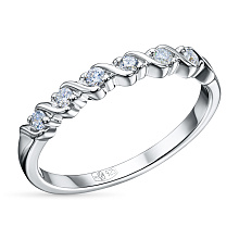 Кольцо из серебра c бриллиантами