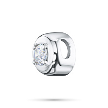 Подвеска из белого золота с бриллиантом