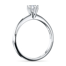 Помолвочное кольцо из комбинированного золота с бриллиантом