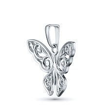 Подвеска из серебра с бриллиантом