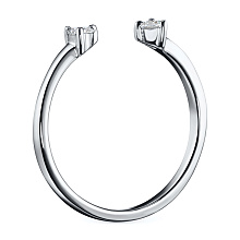 Кольцо из белого золота c бриллиантами