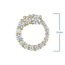 Подвеска из желтого золота c бриллиантами