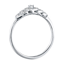 Кольцо из белого золота с бриллиантами