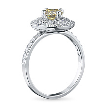 Кольцо из белого золота c бриллиантами