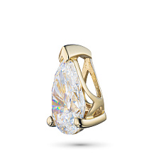 Классическая подвеска из желтого золота с бриллиантом