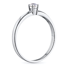 Кольцо из комбинированного золота с бриллиантом