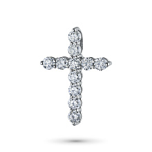 Подвеска из комбинированного золота с бриллиантами