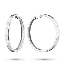 Серьги из серебра с бриллиантами