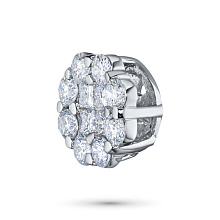 Подвеска из комбинированного золота с бриллиантами