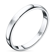 Гладкое кольцо из комбинированного золота