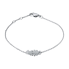 Браслет из белого золота с бриллиантом