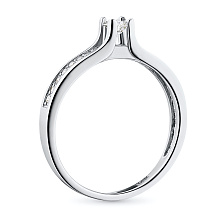 Кольцо из белого золота с бриллиантами