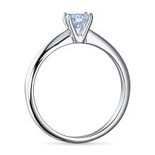 Кольцо из серебра с бриллиантом