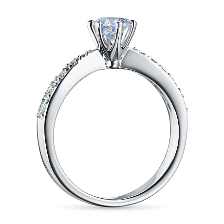 Кольцо из белого золота