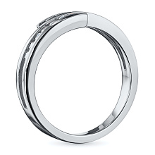 Кольцо из белого золота c бриллиантами