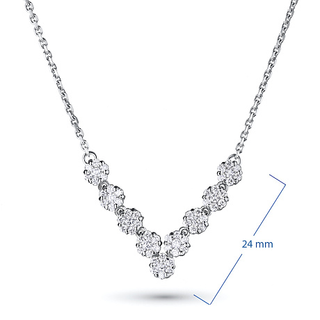 Колье из белого золота