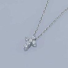 Подвеска из серебра c бриллиантами