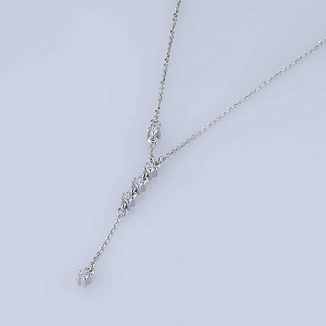 Колье из белого золота