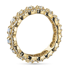 Кольцо из желтого золота c бриллиантами