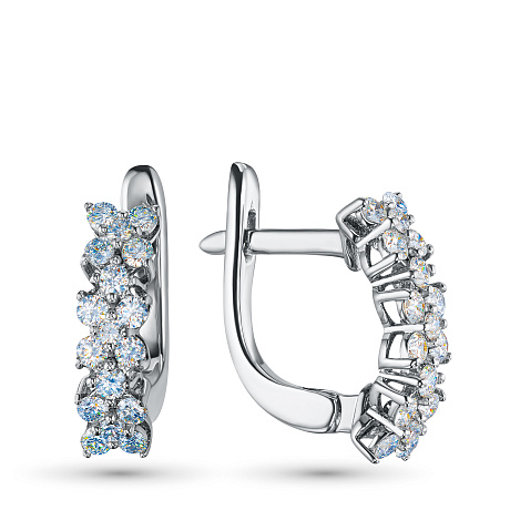 Серьги из белого золота