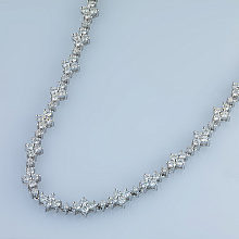 Колье из белого золота c бриллиантами