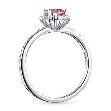 Кольцо из белого золота c бриллиантами