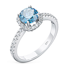 Кольцо из белого золота c бриллиантами