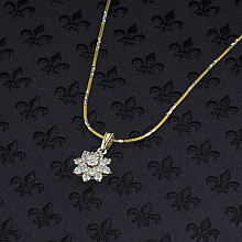 Подвеска из желтого золота с бриллиантами