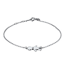 Браслет из комбинированного золота с бриллиантом