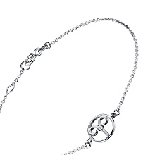 Браслет из комбинированного золота с бриллиантом