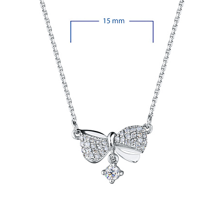 Колье из белого золота