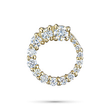 Подвеска из желтого золота c бриллиантами