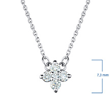 Колье из белого золота c бриллиантами