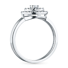 Кольцо из белого золота c бриллиантами