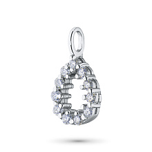Подвеска из белого золота c бриллиантами