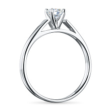 Помолвочное кольцо из белого золота с бриллиантом