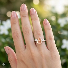 Кольцо из белого золота c бриллиантами