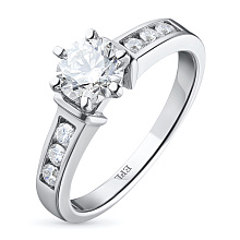 Кольцо из комбинированного золота с бриллиантами