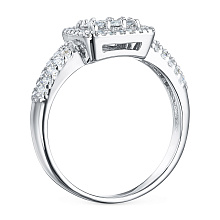 Кольцо из белого золота с бриллиантами