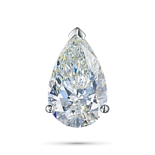 Классическая подвеска из белого золота с бриллиантом