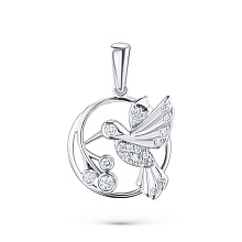 Подвеска из комбинированного золота с бриллиантами