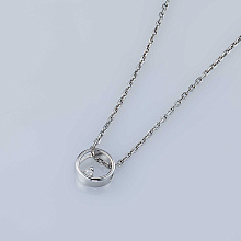 Подвеска из серебра с бриллиантом