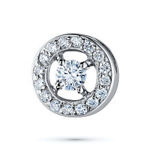 Подвеска из белого золота c бриллиантами