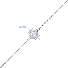 Браслет из комбинированного золота с бриллиантами