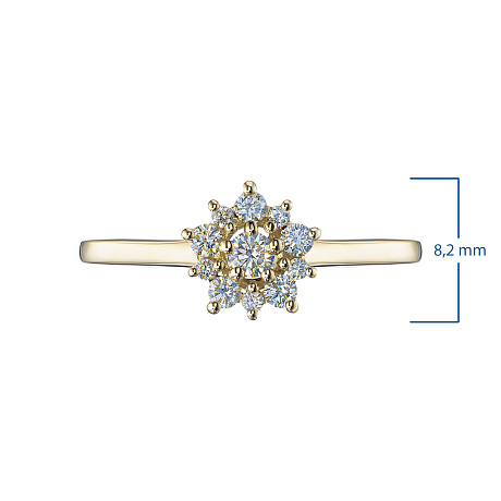 Кольцо из желтого золота